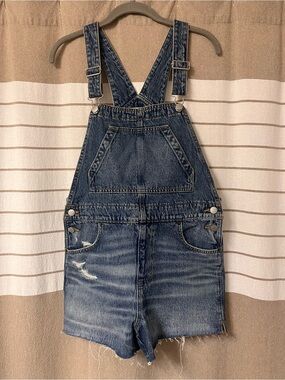 Universal Thread Denim Short Overalls